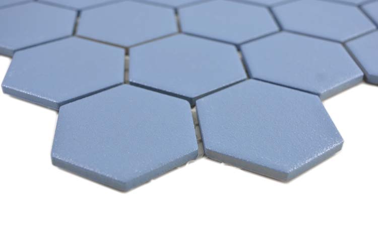 Mosaïque Hexagon bleu/vert mat 32,5x28,1cm
