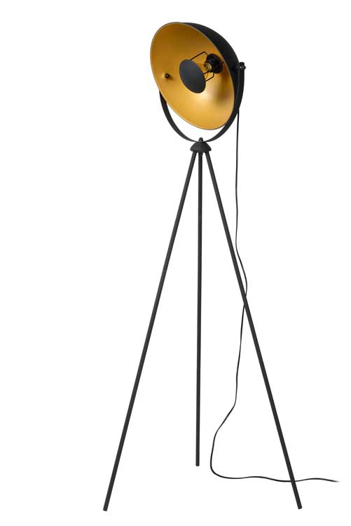 Lucide ALVARO - Lampadaire - E27 - Noir