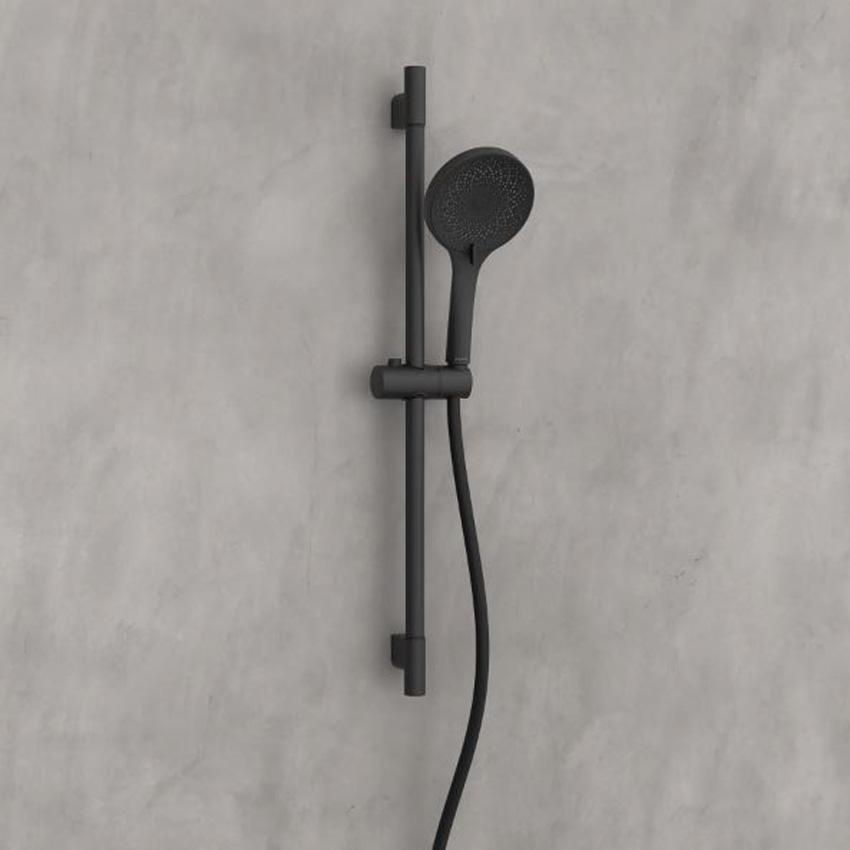 Ensemble de douche Cali à fixation murale noir mat