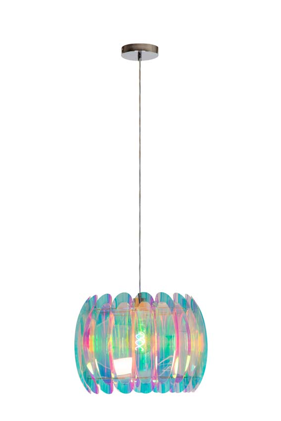 Lucide GLINSTAR - Suspension - Ø 40 cm - 1xE27 - Multicolor