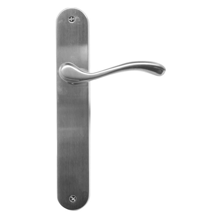 Deurkruk alessandria inox look deurschild zonder cilinder