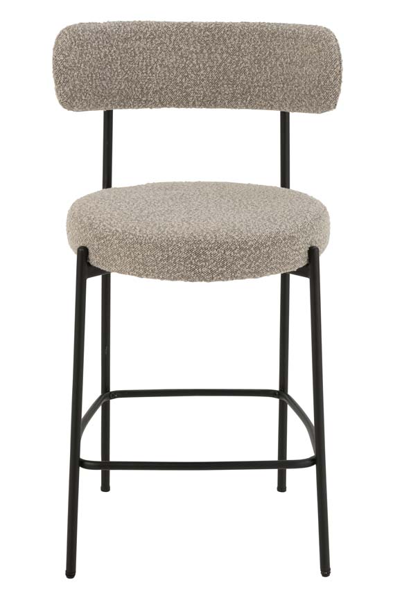 Chaise de bar Boucle gris