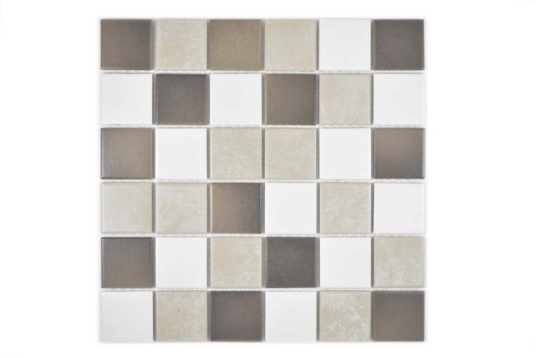 Mosaïque Mix beige/brun mat 30,6x30,6cm