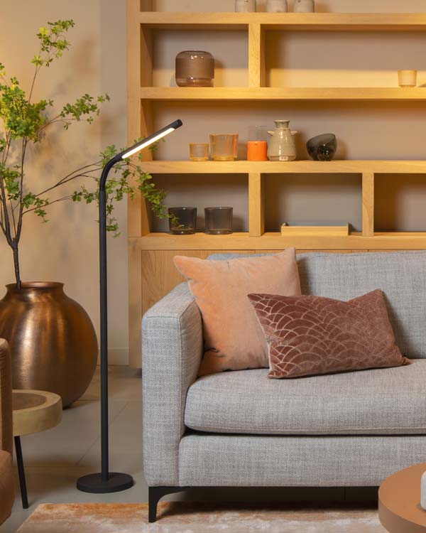 Leeslamp - zwart - H119cm - LED - 3W - 2700K - 3 StepDim