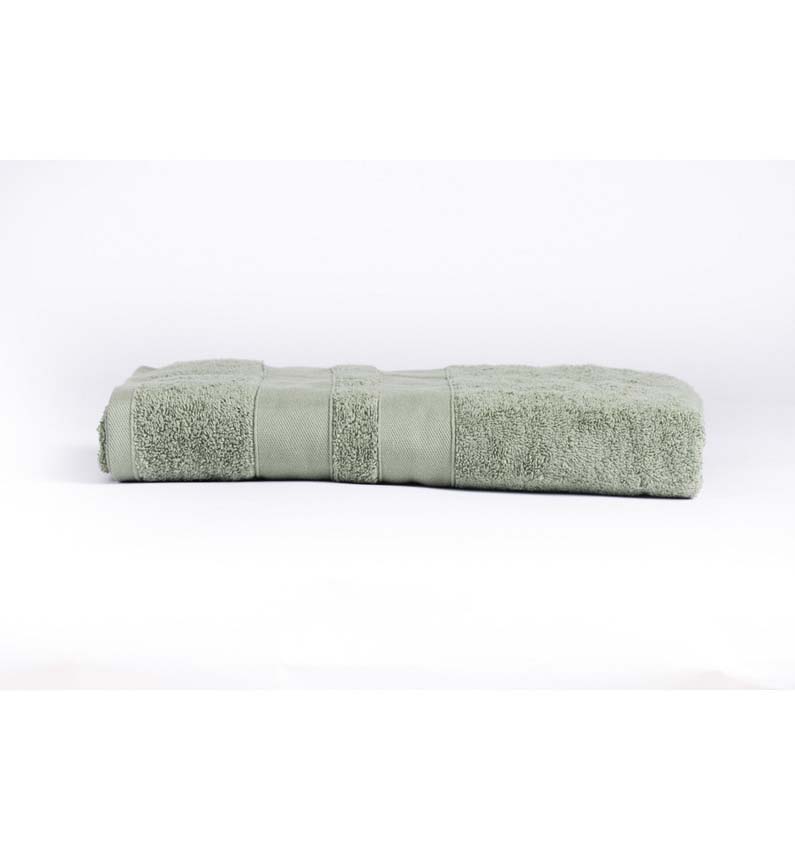 Serviette de douche Cosibel en coton vert 100x150cm qualité hôtelière
