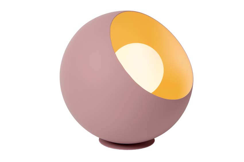 Lampe de table - Ø20cm - 1xE27 - Rose