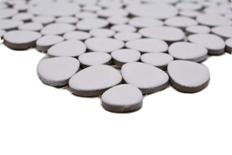 Mozaïek Pebble Ceramix White mat 27,5x27,5cm