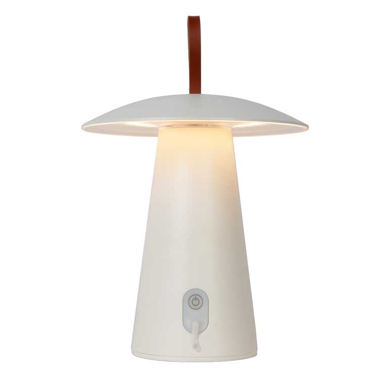 Lucide LA DONNA - Lampe de table Extérieur - Ø 19,7 cm - LED Dim. - 1x2W 2700K - IP54 - Blanc