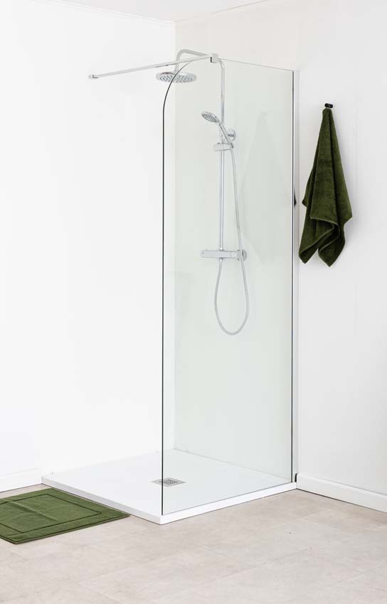 Douchewand Avery afgerond 87x200cm