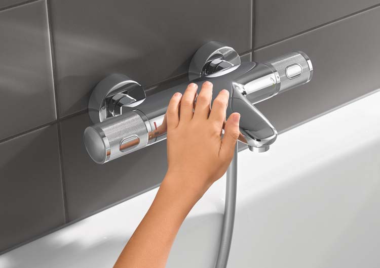Badkraan Grohe Precision Feel thermostatisch chroom