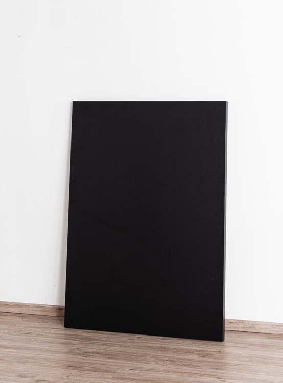 Plan de travail pour îlot de cuisine Plenti noir 124,5x92cm