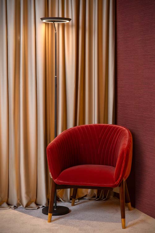 Lampadaire - Ø 28 cm - Dimmable - 21W - 2700K - Noir