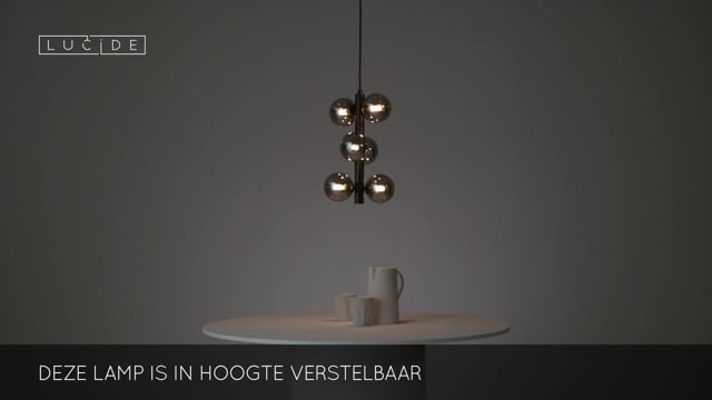 Lucide TYCHO - Hanglamp - Ø 25,5 cm - G9 - Zwart Lucide TYCHO - Hanglamp - Ø 25,5 cm - G9 - Zwart