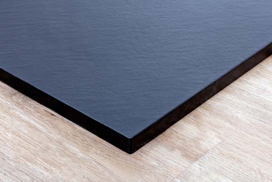 Douchebak Moby SMC mat zwart leisteenlook 120x90cm