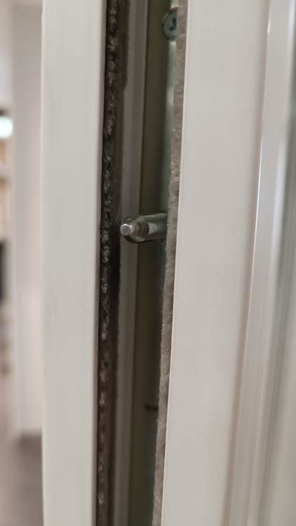 Schuifraam pvc Deceuninck wit 2 schuivende delen Br1800xH2150mm