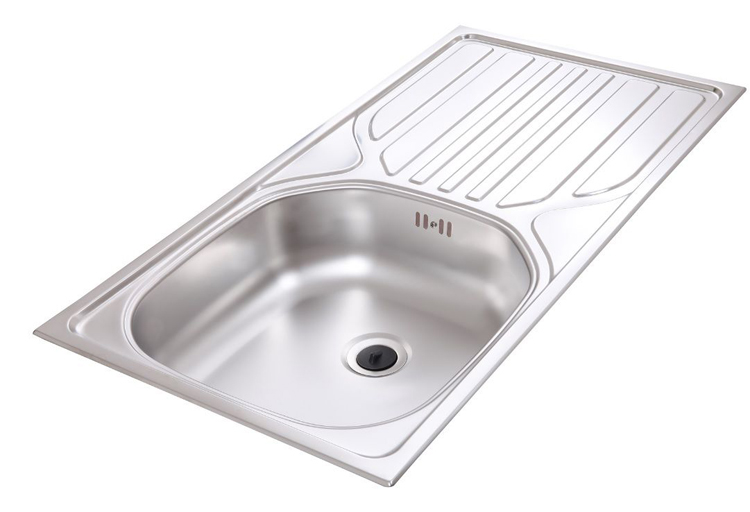 Keuken 340x172cm - zwart/eik donker - vitrokeramische kookplaat