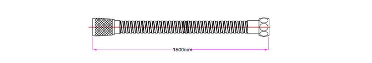 Flexible de douche 200cm inox Flexible de douche 200cm inox