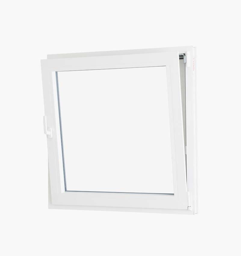 1-VL draaikiepraam pvc Deceuninck Elegant Inf wit/wit B1000xH1000 mm R 1-VL draaikiepraam pvc Deceuninck Elegant Inf wit/wit B1000xH1000 mm R