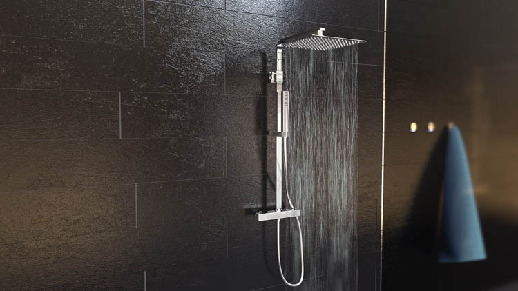 Colonne de douche Selma thermostatique chrome