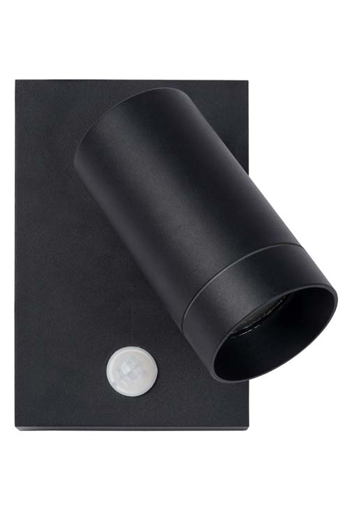 Wandspot - zwart - GU10 - 50W - IP44