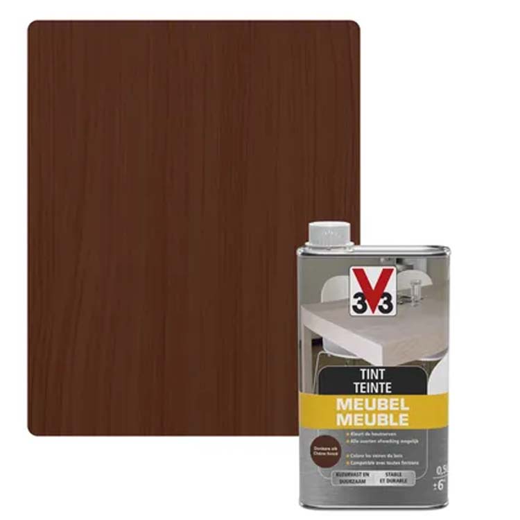V33 meubeltint deco mat donkere eik 0,5L
