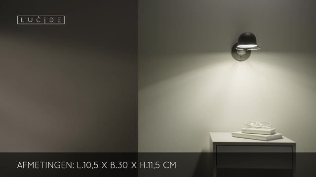 Lucide HONORE - Wandlamp - H11,5cm - E14 - Roest bruin