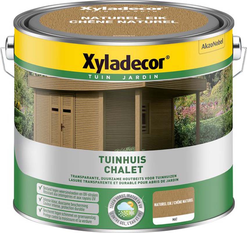 Lasure pour abri de jardin Xyladecor chêne naturel 2,5L