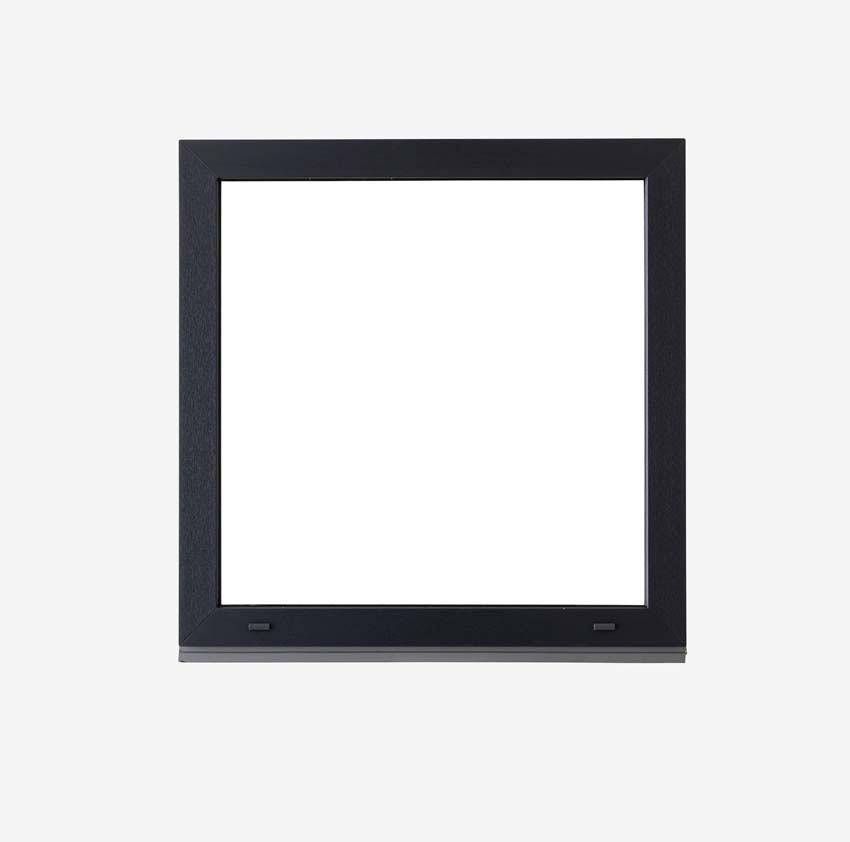 Châssis fixe pvc Deceuninck Elegant Infinity anthra/bl B900xH900 mm