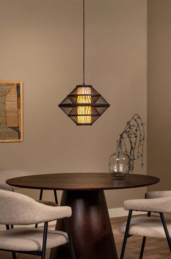 Lucide Essential Pasquino - Suspension - Ø40cm - 1xE27 - Noir