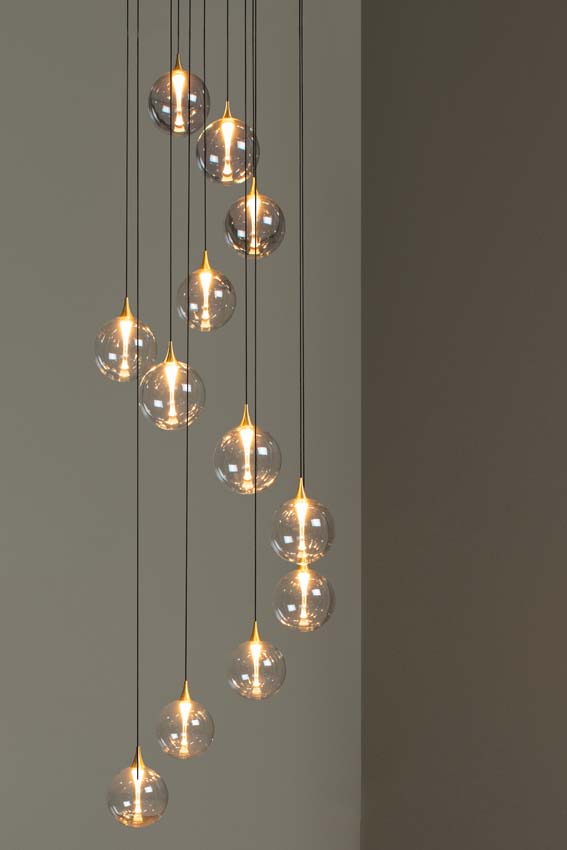 Lucide Premium Gisela - Hanglamp - Ø 61 cm - LED Dimb. - 12x3,6W 2700K - Transparant Lucide Premium Gisela - Hanglamp - Ø 61 cm - LED Dimb. - 12x3,6W 2700K - Transparant