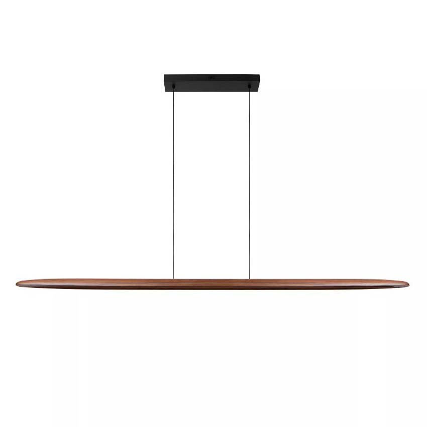 Lucide Vibes Langholt - Suspension - LED Dimmable - CCT - 1x28W 2200K/4000K - Bois clair