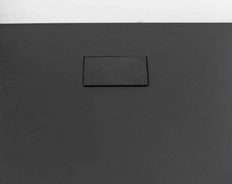 Douchebak Moby SMC mat zwart leisteenlook 140x90cm