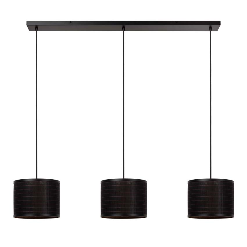 Lucide Essential Tagalog - Suspension - Ø40cm - 3xE27 - Noir
