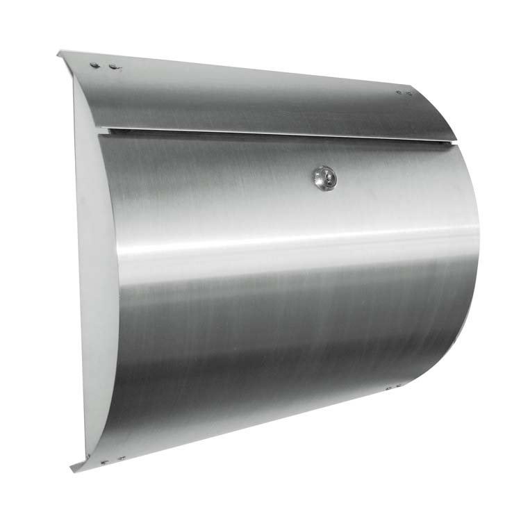Brievenbus pro inox rond