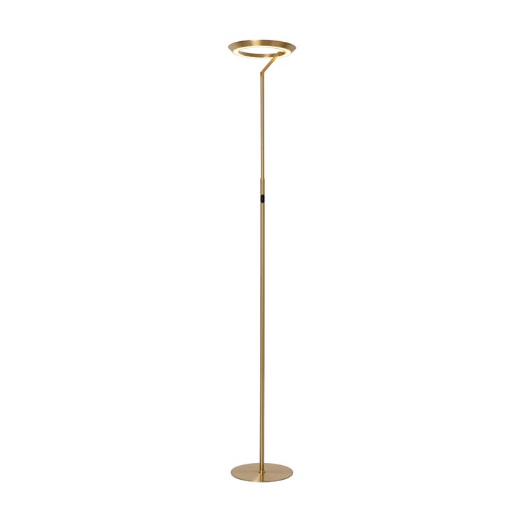 Staande lamp - mat goud/messing - Ø28 cm - dimbaar LED - 21W - 2700K