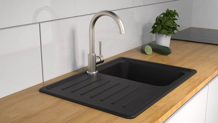 Keukenkraan Charlotte inox lage druk