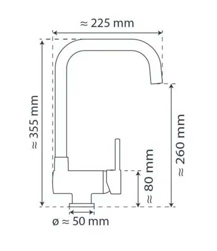 Keukenkraan Window chroom