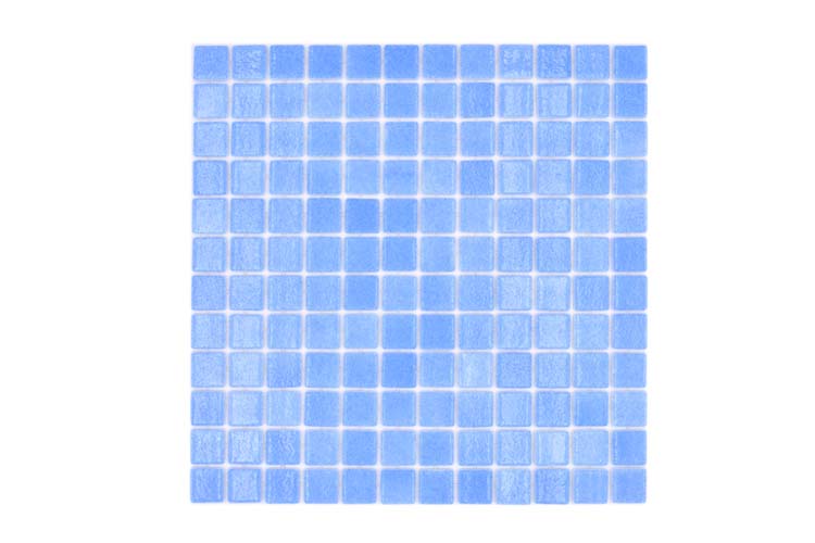 Mozaïek Eco Celeste blauw glanzend 31,6x31,6cm