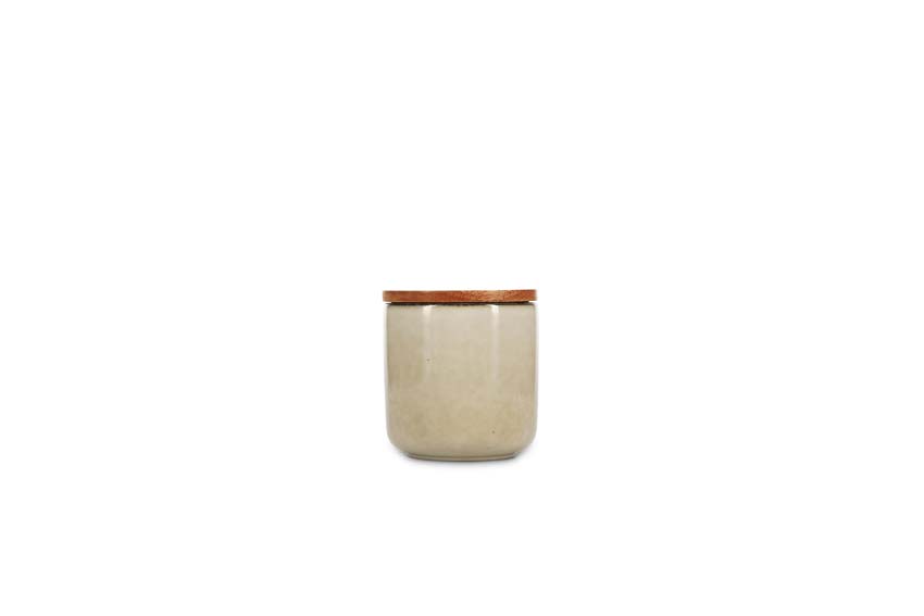 Voorraadpot Salt & Pepper Meridian aardewerk beige Ø12x2cm Voorraadpot Salt & Pepper Meridian aardewerk beige Ø12x2cm