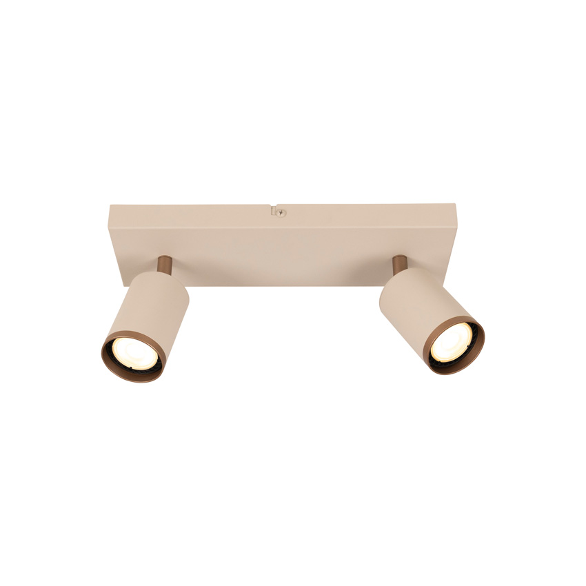 Lucide Essential Regina - Plafondspot - 2xGU10 (MR16) - Taupe