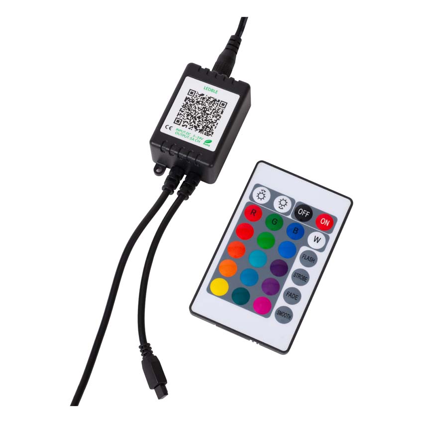 Lucide FLAMINGO - Tafellamp - LED Dimb. - RGB - Roze