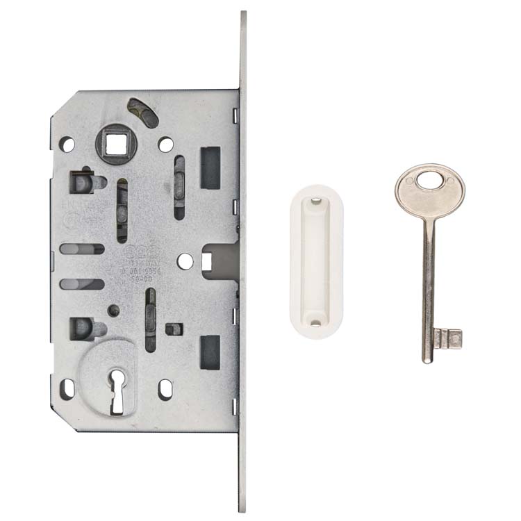 Serrure aimant proAGB 22mm plaque frontale blanc 90mm