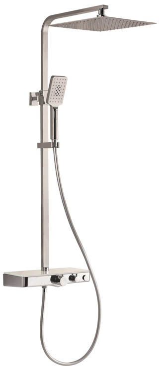 Doucheset Olfa thermostatisch chroom/wit