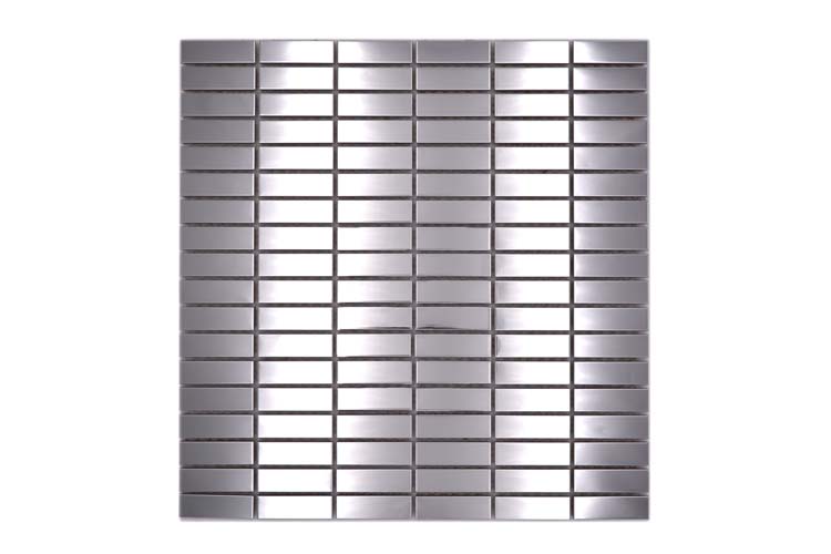 Mozaïek rechthoek zilver glanzend 29,8x30,5cm