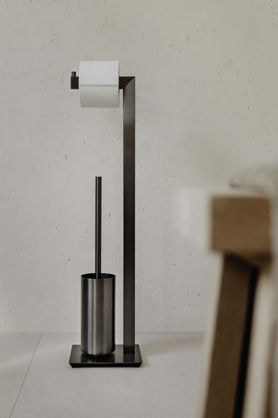 Toiletbutler Zack Linea RVS grafiet