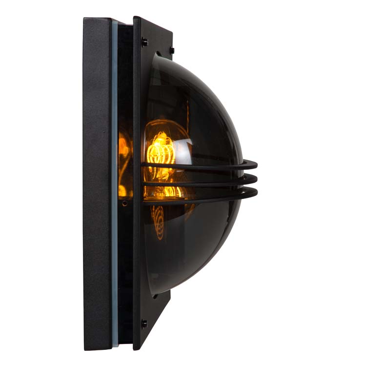 Lucide PRIVAS - Wandlamp Buiten - 2xE27 - IP44 - Zwart