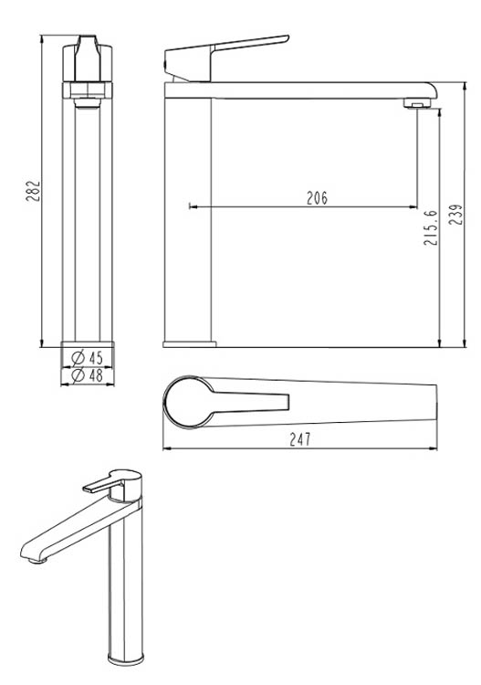 Robinet de cuisine Vera chrome