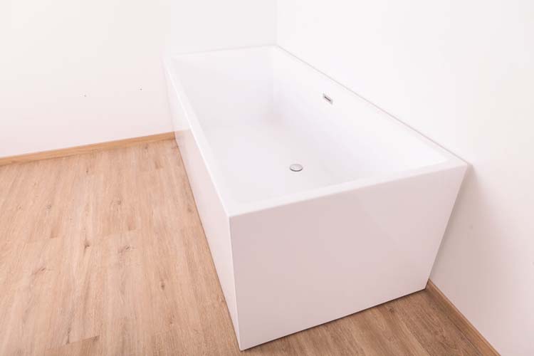 Vrijstaand bad Bright glanzend wit 178,5x80cm