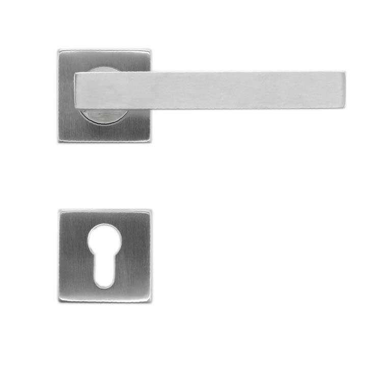 Deurkruk pro vlak tivoli 19mm inox plus cilinderrozet
