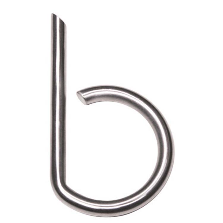 Huisletter pro rond b inox plus
